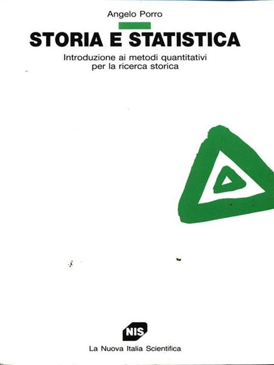 Storia e statistica - Angelo Porro - copertina