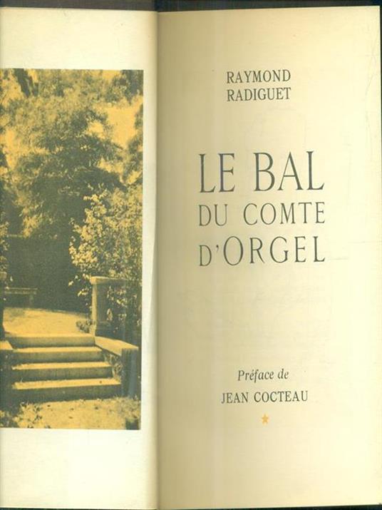 Le bal du comte d'orgel - Raymond Radiguet - copertina