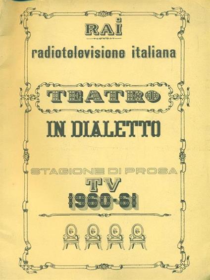 Teatro in dialetto - Eugenio F. Palmieri,Federico Zardi - copertina