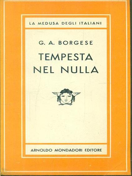 tempesta nel nulla - Giuseppe A. Borgese - copertina