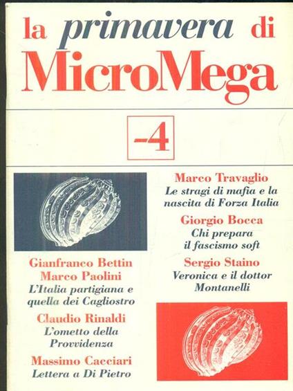 La primavera di MicroMega 4 - copertina
