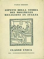 Aspetti della storia dei movimenti religiosi in Italia