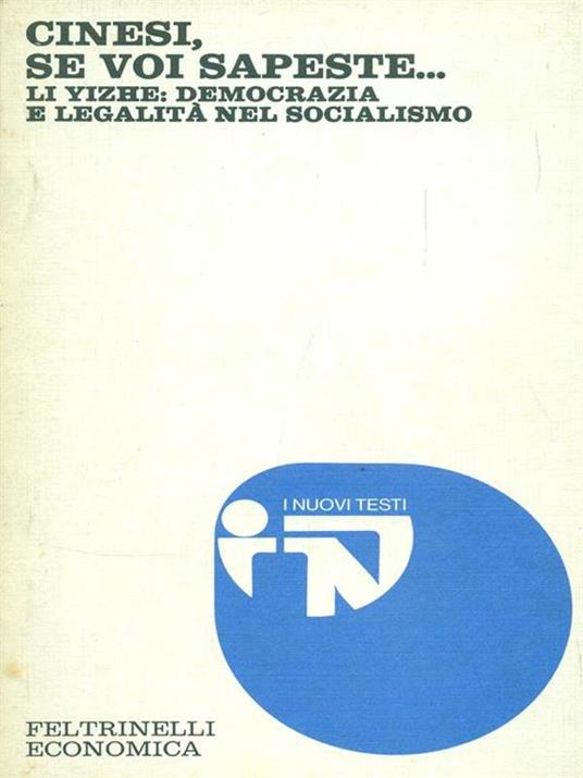 Cinesi, se voi sapeste. - copertina