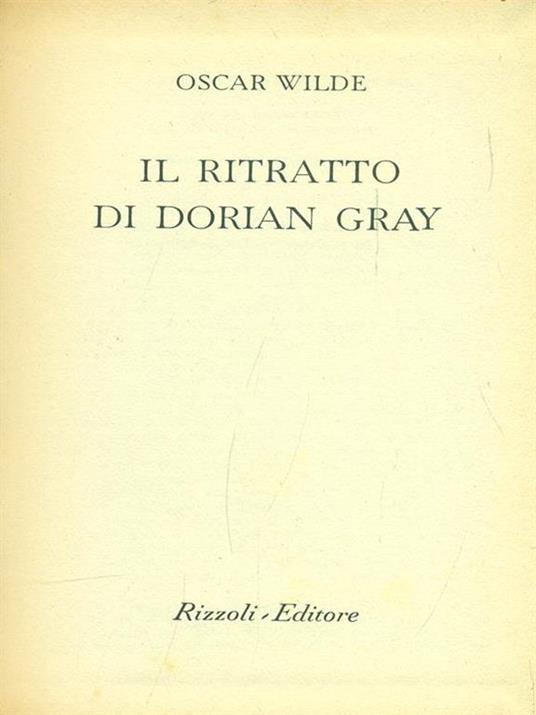 Il ritratto di Dorian Gray - Oscar Wilde - copertina