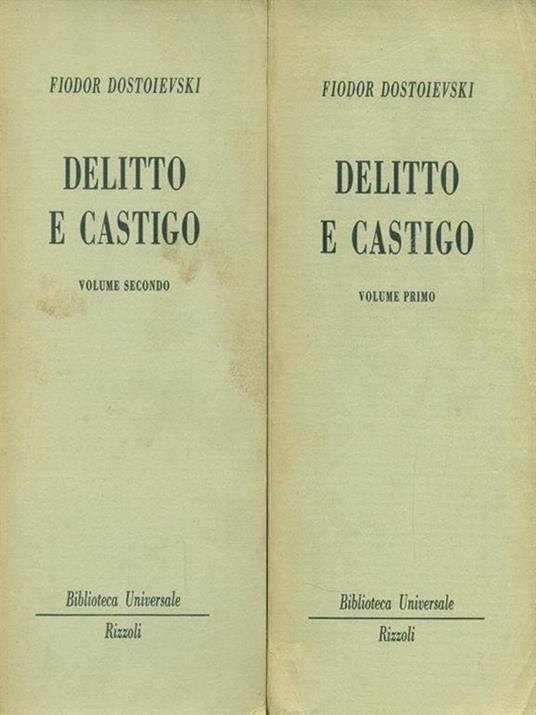 Delitto e castigo I-II - Fëdor Dostoevskij - copertina