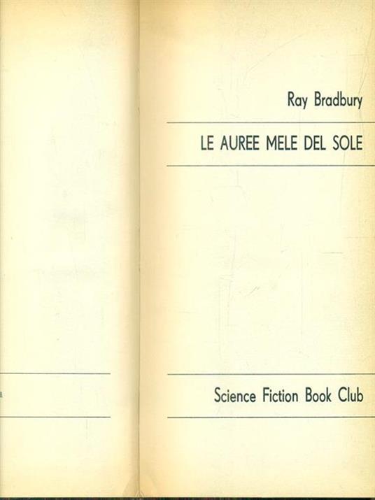Le auree mele del sole - Ray Bradbury - copertina