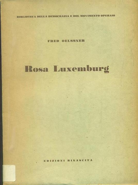 Rosa Luxemburg - copertina