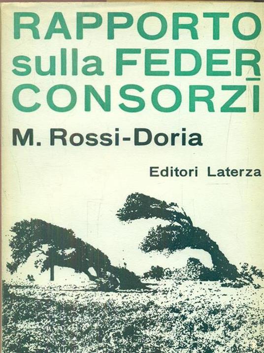 Rapporto sulla federconsorzi - Manlio Rossi Doria - copertina