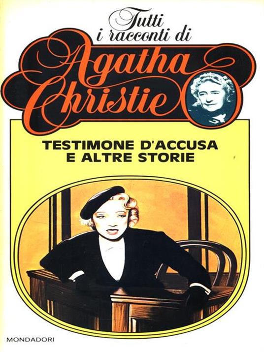 Testimone d'accusa e altre storie - Agatha Christie - copertina