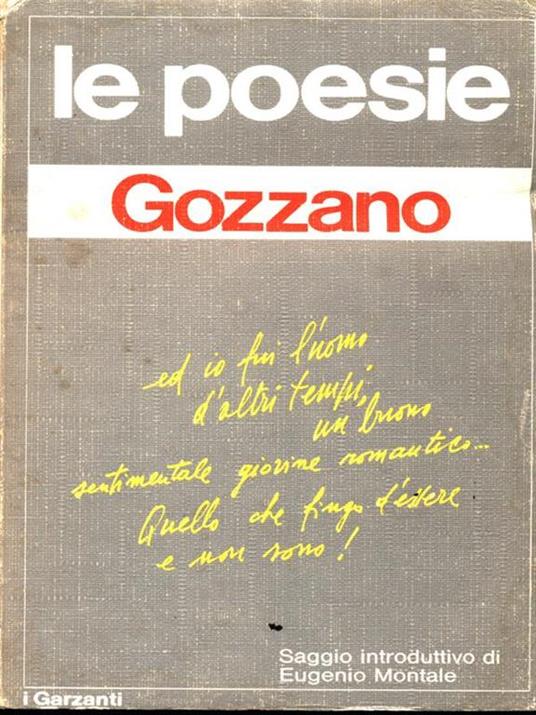 Le poesie - Guido Gozzano - copertina