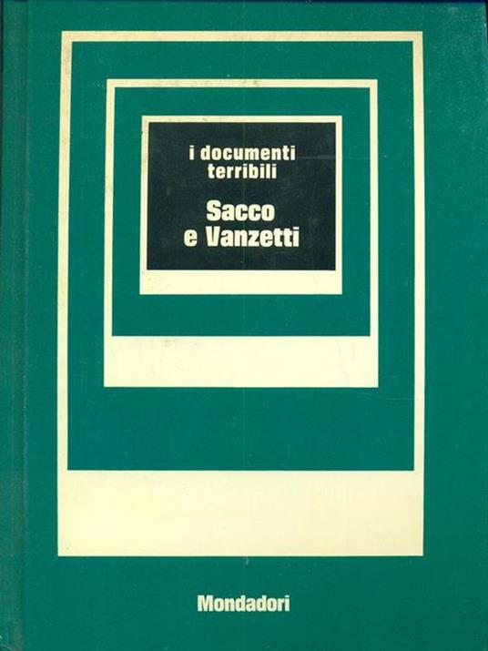 Sacco e Vanzetti - copertina