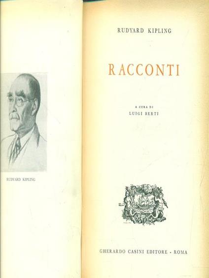 Racconti - Rudyard Kipling - copertina