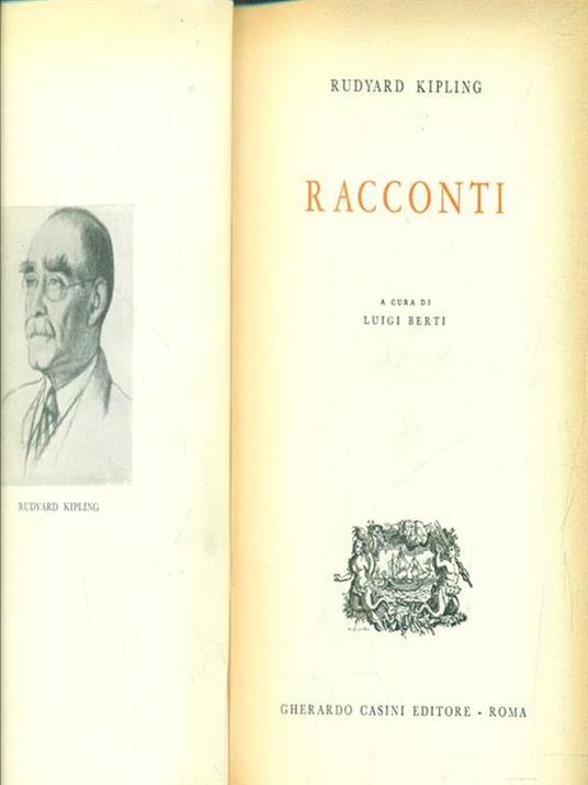 Racconti - Rudyard Kipling - copertina