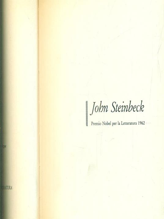 vita e l'opera - Steinbeck - copertina