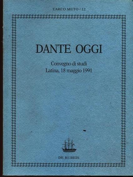 Dante oggi - copertina
