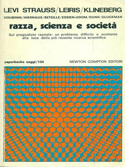 Razza, scienza e società - Strauss,Leiris,Klineberg - copertina