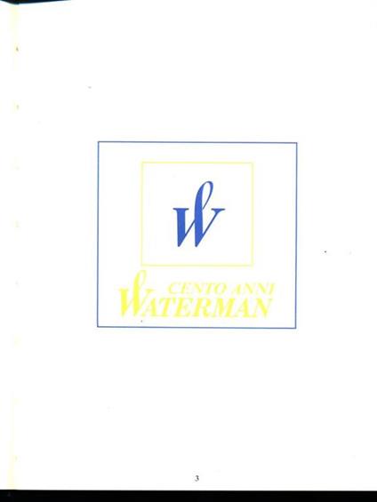 Cento anni Waterman - copertina