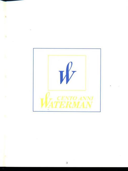 Cento anni Waterman - copertina