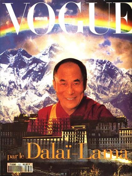Vogue Les publications Condé nast S. a.. Decembre 1992 Janvier 1993. N. 732 - copertina