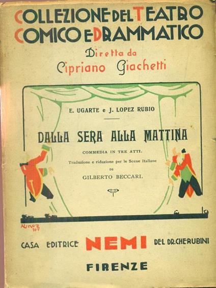 Dalla sera alla mattina - Uguarte,Rubio - copertina