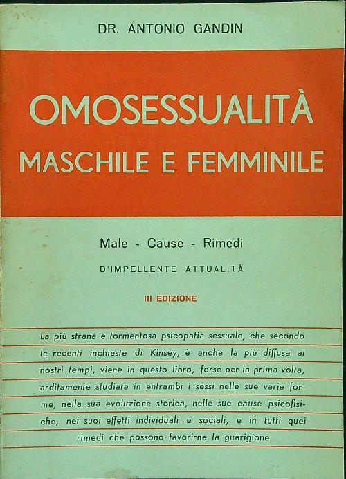 Omosessualità maschile e femminile