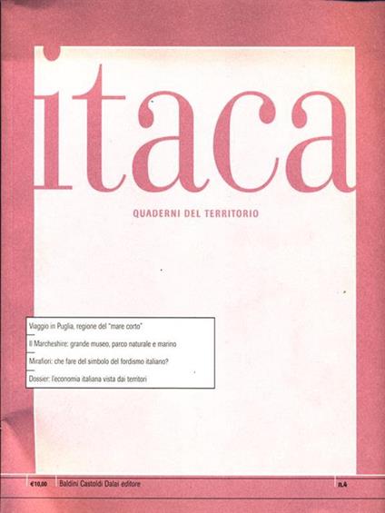 Itaca quaderni del territorio. N.4 - copertina