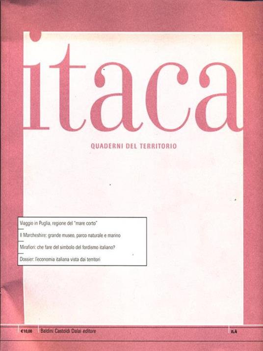 Itaca quaderni del territorio. N.4 - copertina