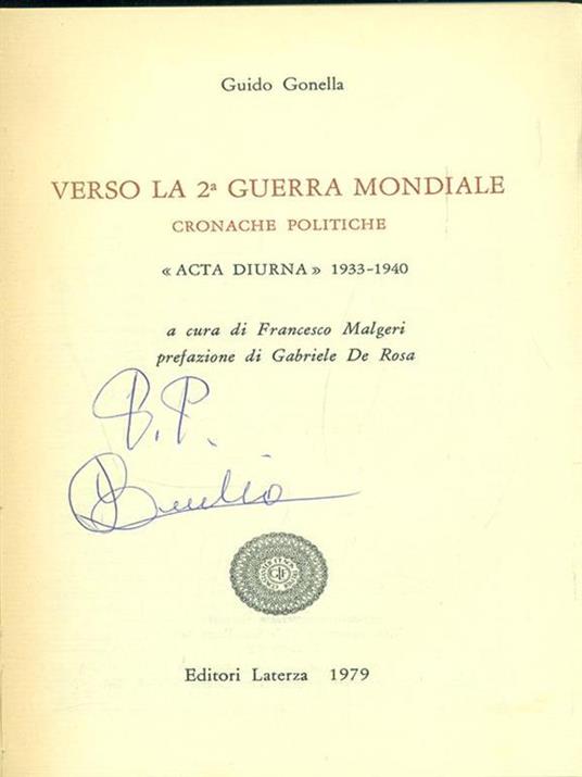 Verso la 2 guerra Mondiale - copertina