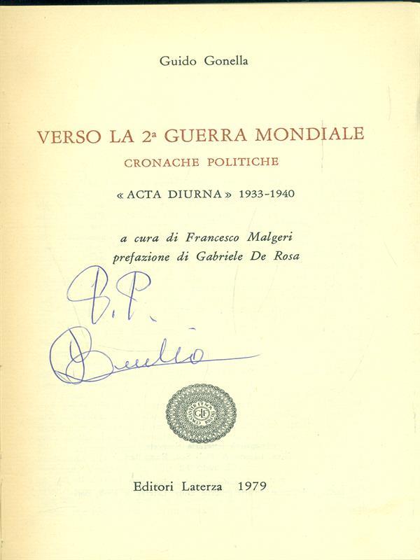 Verso la 2 guerra Mondiale