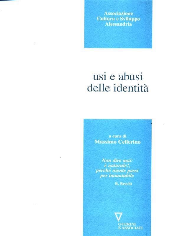 Usi e abusi delle identità