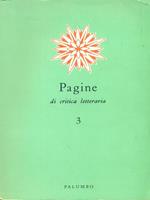 Pagine di critica letteraria 3