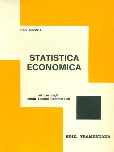 Statistica economica - Nino Ardolfi - copertina
