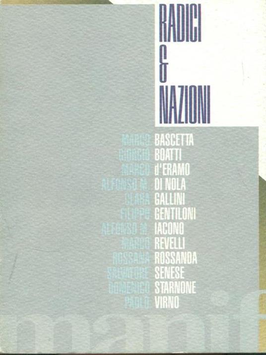 Radici & nazioni - copertina