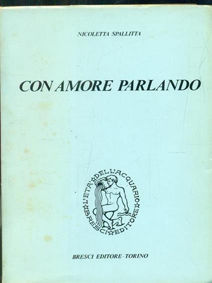 Con amore parlando - Nicoletta Spallitta - copertina