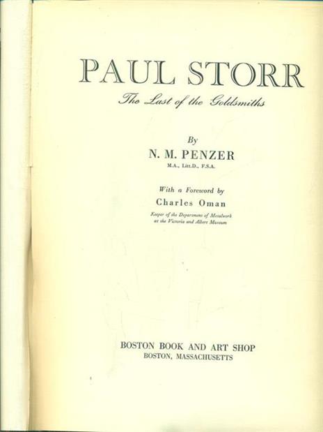 Paul Storr the last of thegoldsmiths - N. M. Penzer - 9