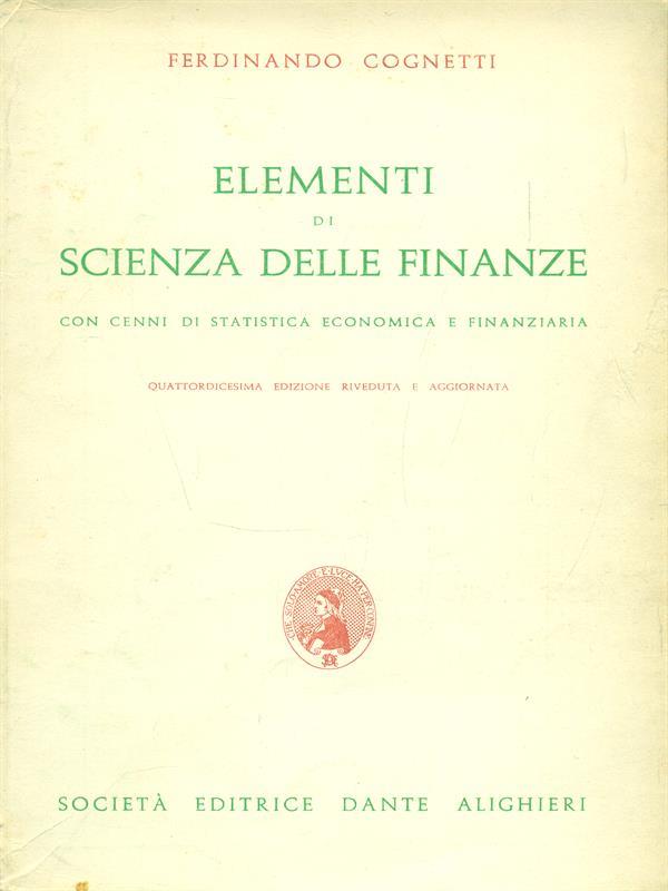 Elementi di scienza delle finanze
