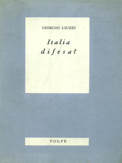 Italia difesa? - copertina