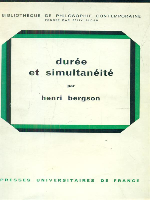 Duree et simultaneité