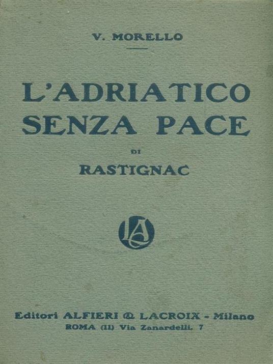 L' adriatico senza pace - Vincenzo Morello - copertina