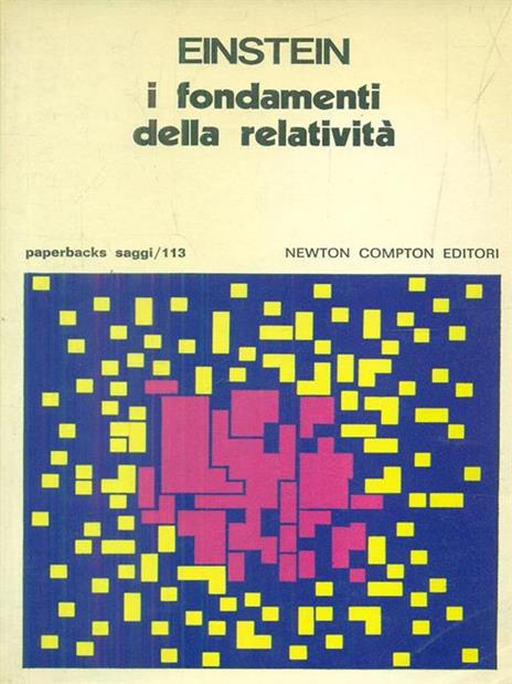 I fondamenti della relatività - Albert Einstein - copertina