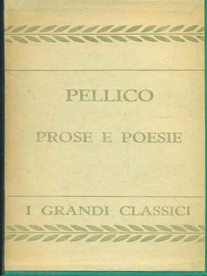 Prose e poesie - Silvio Pellico - copertina