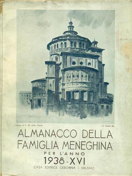 Almanacco della famiglia meneghina per l'anno 1938- XVI - copertina