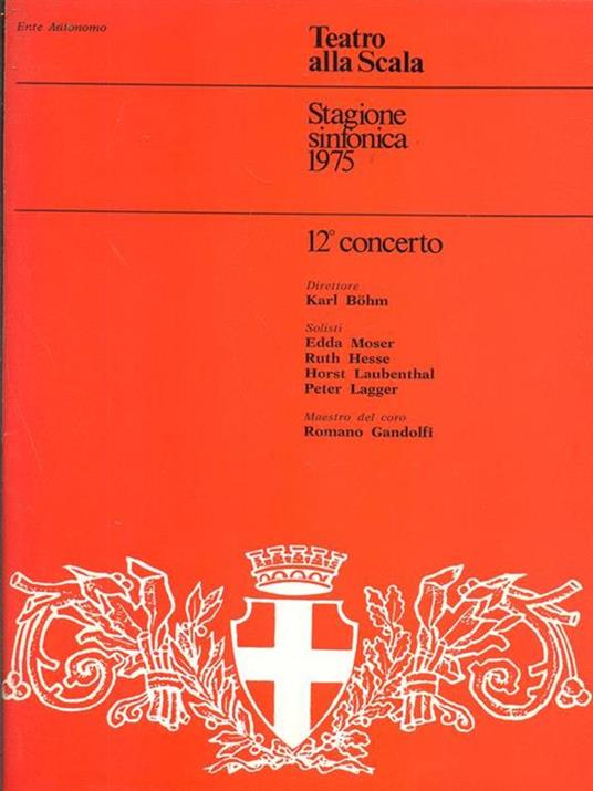 Stagione sinfonica 1975 12 concerto - copertina