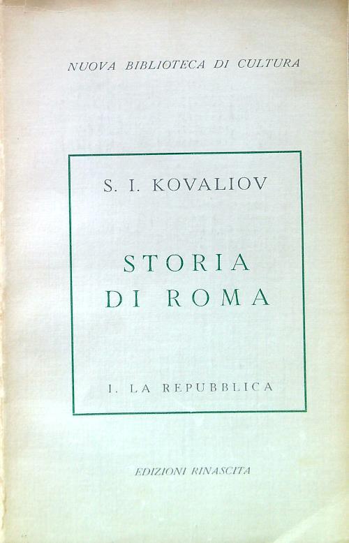 Storia di roma I la repubblica