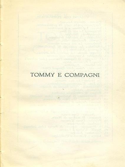 Tommy e compagni - Jerome K. Jerome - copertina
