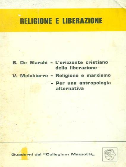 Religione e liberazione - copertina