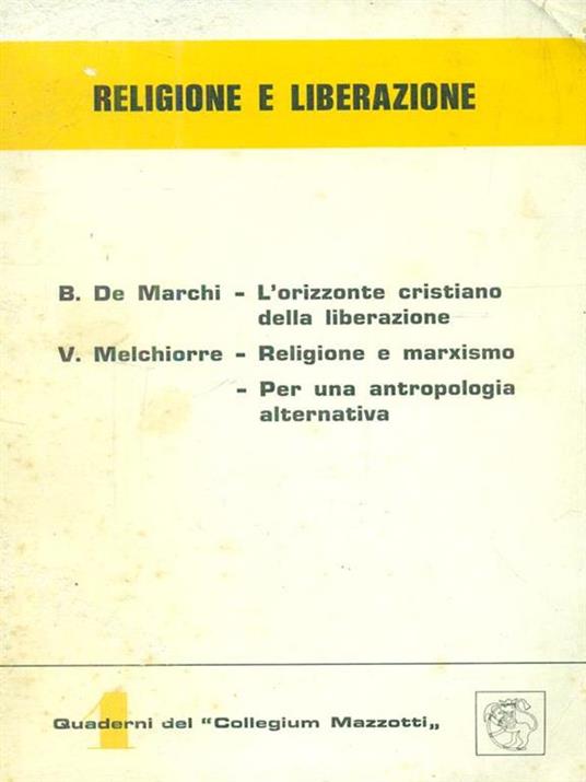 Religione e liberazione - copertina