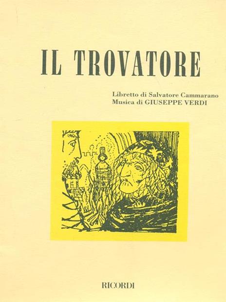 Il trovatore - Salvatore Cammarano,Giuseppe Verdi - copertina