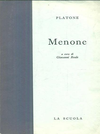 Menone - Platone - copertina