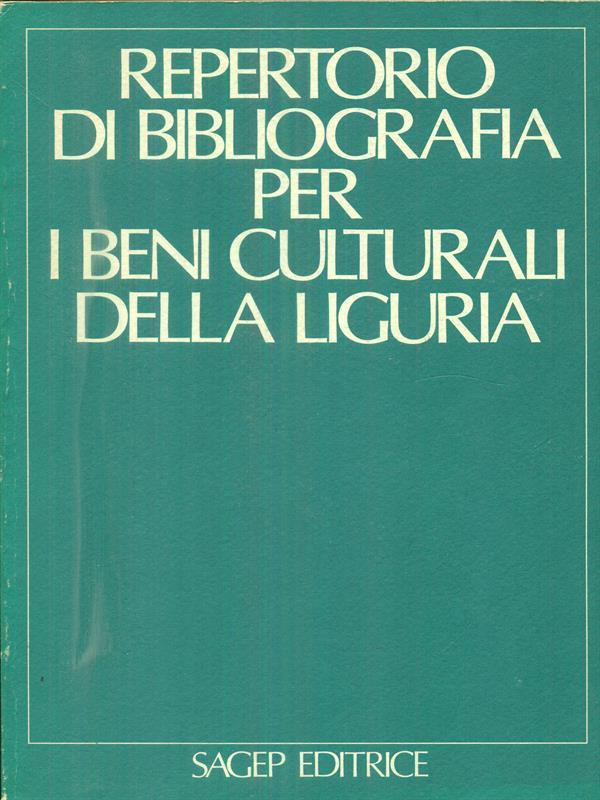 Repertorio di bibliografia per i beni culturali della Liguria